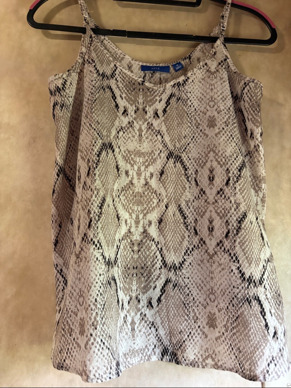 Apt. 9 Neutral Snake-Print Cami Tank Top